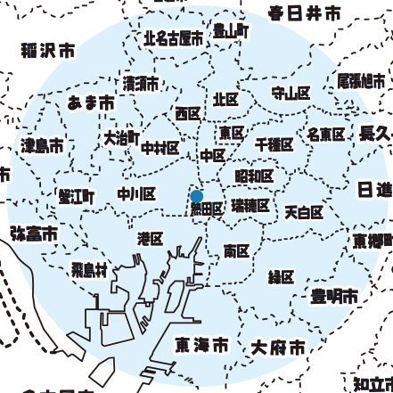 訪問可能エリアマップ